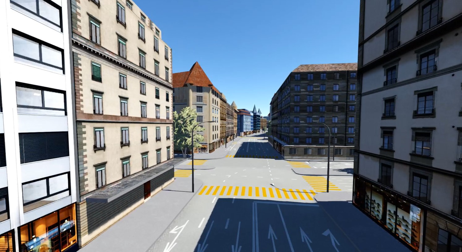 <p>B-One includes high-fidelity urban terrain that enables to conduct realistic training in the virtual environment.</p>
