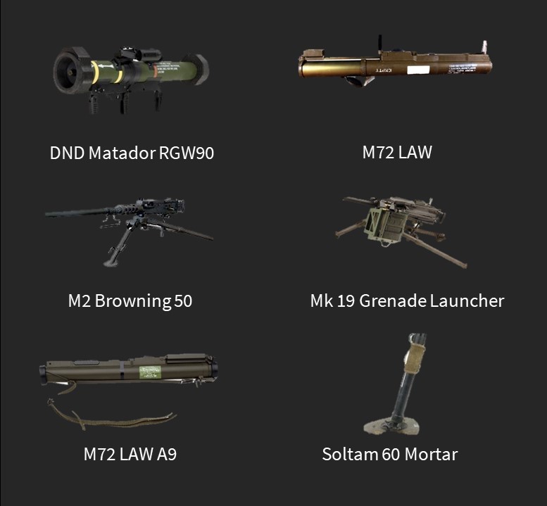 Simulated Weapons gallery
